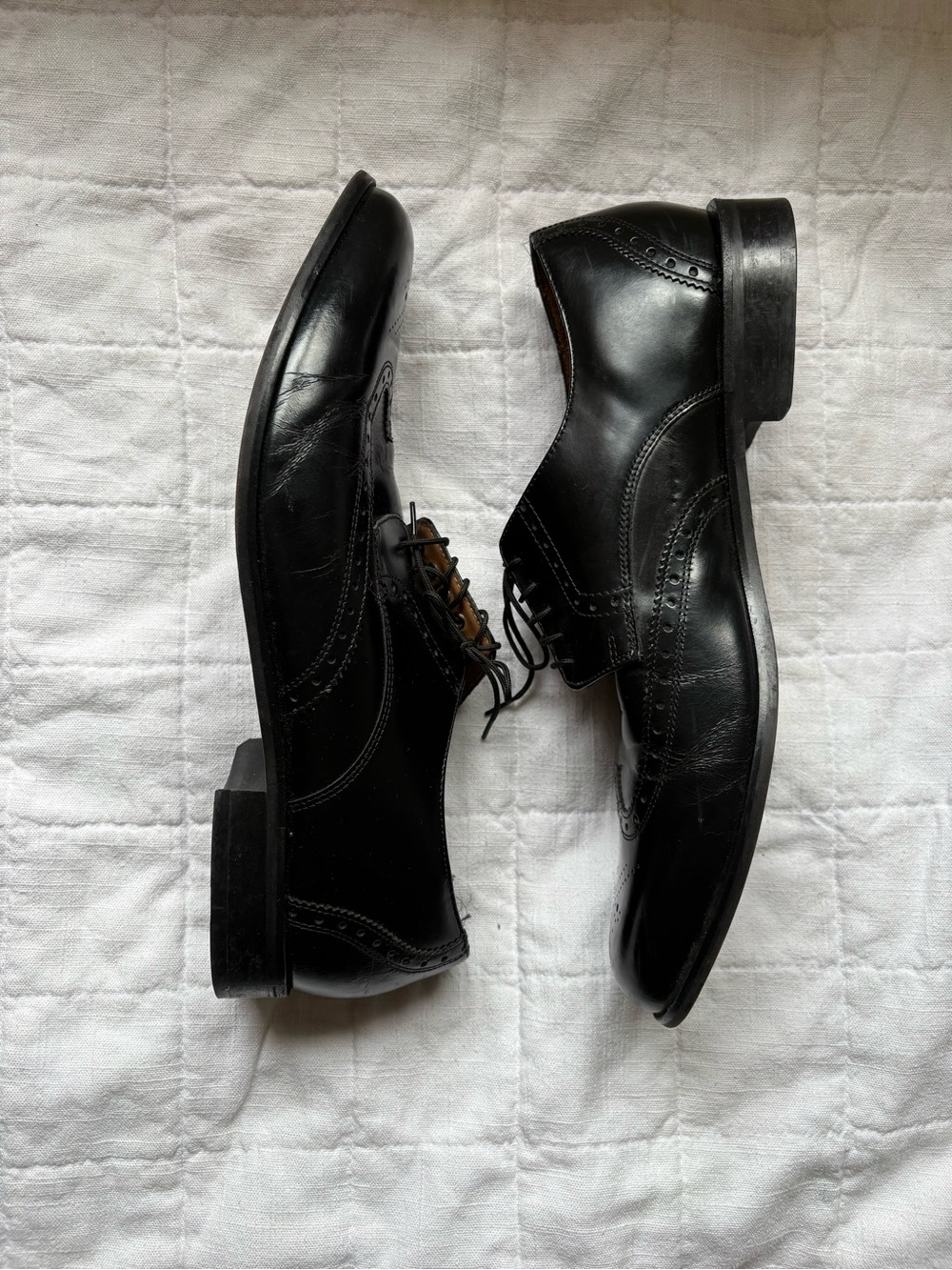 Florsheim Brookside Classic Men's Black Leather Wingtip Oxfords 13